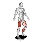 Ejercicio Balance board para trabajar cuádriceps
