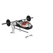 Ejercicio Elevación frontal con barra y pullover para trabajar pectorales
