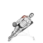 Ejercicio Con mancuerna inclinado a un brazo elevación lateral para trabajar deltoides