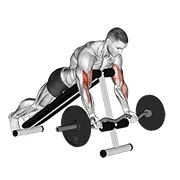 Ejercicio EZ con barra curl araña para trabajar bíceps