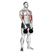 Ejercicio Con kettlebell alternando colgado cargada para trabajar antebrazos