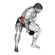 Ejercicio Con kettlebell figure 8 para trabajar abdominales