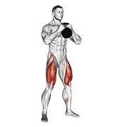 Ejercicio Con kettlebell sentadilla goblet para trabajar glúteos