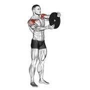 Ejercicio Con peso adicional round brazo para trabajar deltoides