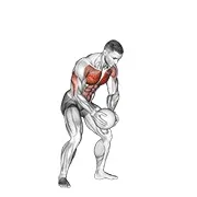 Ejercicio Con balón medicinal pecho empuje con carrera release para trabajar pectorales
