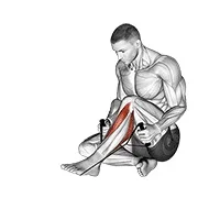 Ejercicio Posterior tibial estiramiento para trabajar pantorrillas