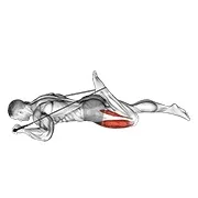Ejercicio Intermediate flexor de cadera y cuádriceps estiramiento para trabajar cuádriceps