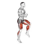 Ejercicio Medio rodilla bends (hombre) para trabajar sistema cardiovascular